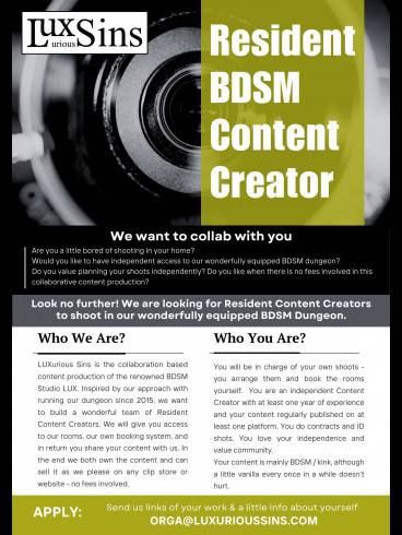 Content Creator - LUXurious Sins sucht Residents 2